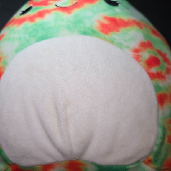 Squishmallow Winifred Chameleon Plush Red/Green Tie Dye Kellytoy Stuffed 8 in - Picture 7 of 8
